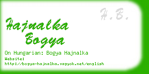 hajnalka bogya business card